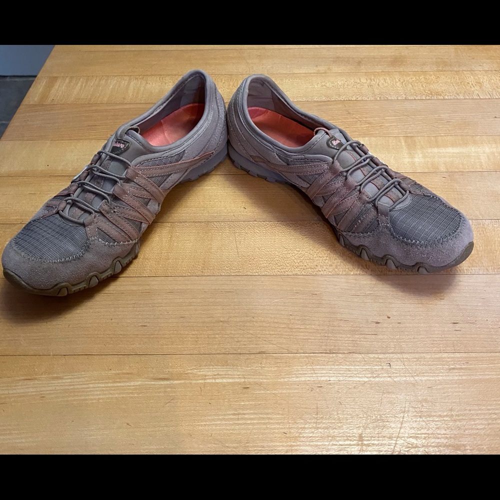Grey Slip on Casual Walking Shoes by Sketchers